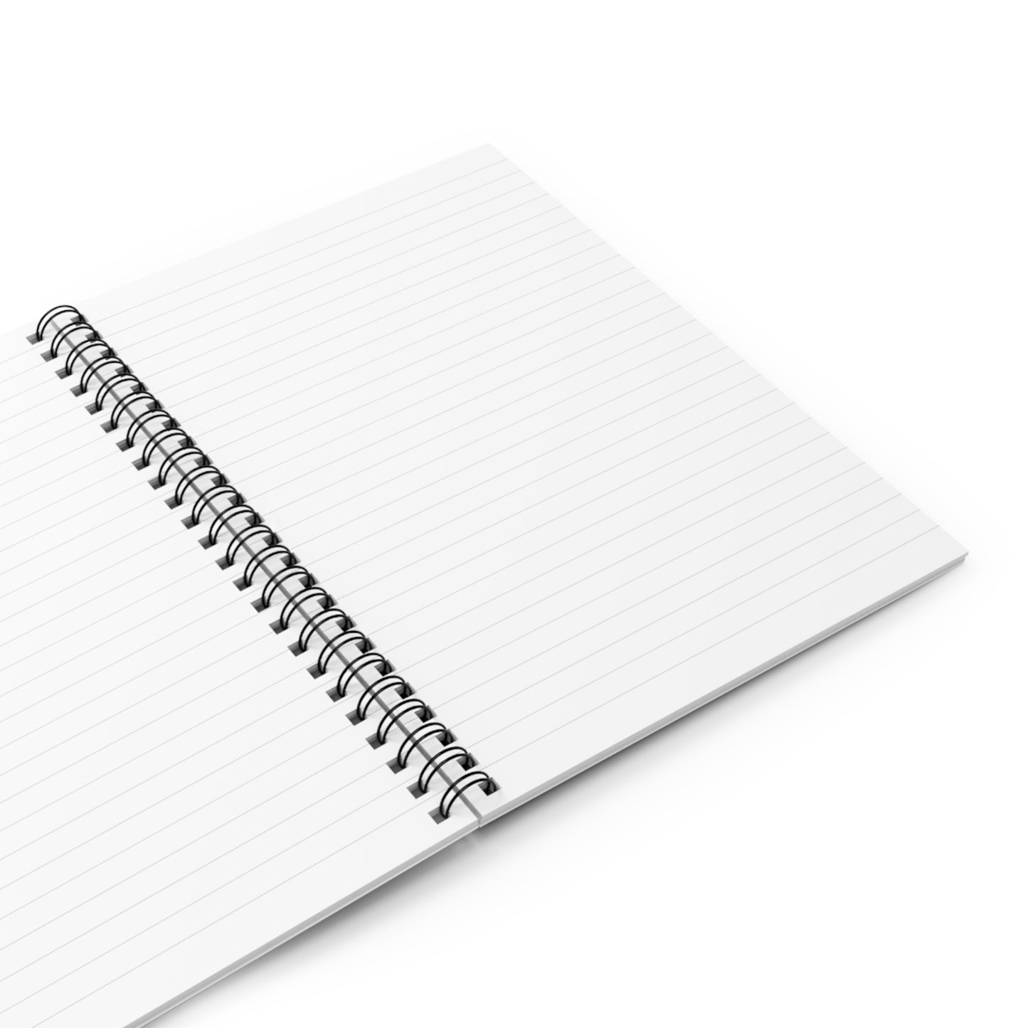Inspirational Faith Over Fear Spiral Notebook - Ruled Line, Floral Design