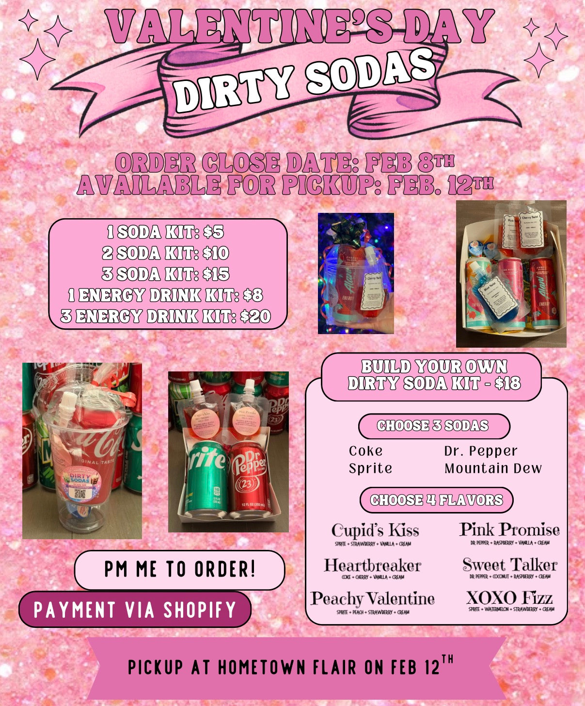 Build Your Own Dirty Soda Party Pack - Pickup ONLY