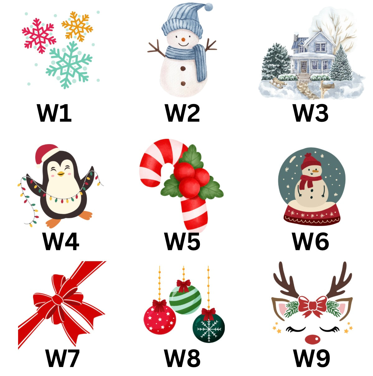 Holiday Themed Personalized Envelopes