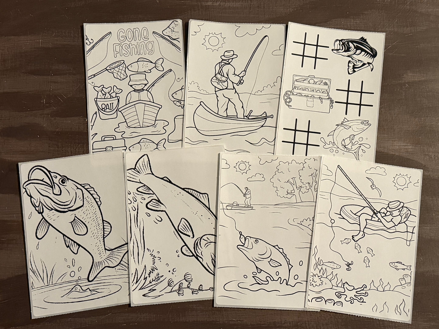 Fishing Coloring Sticker Pack | Party Favors