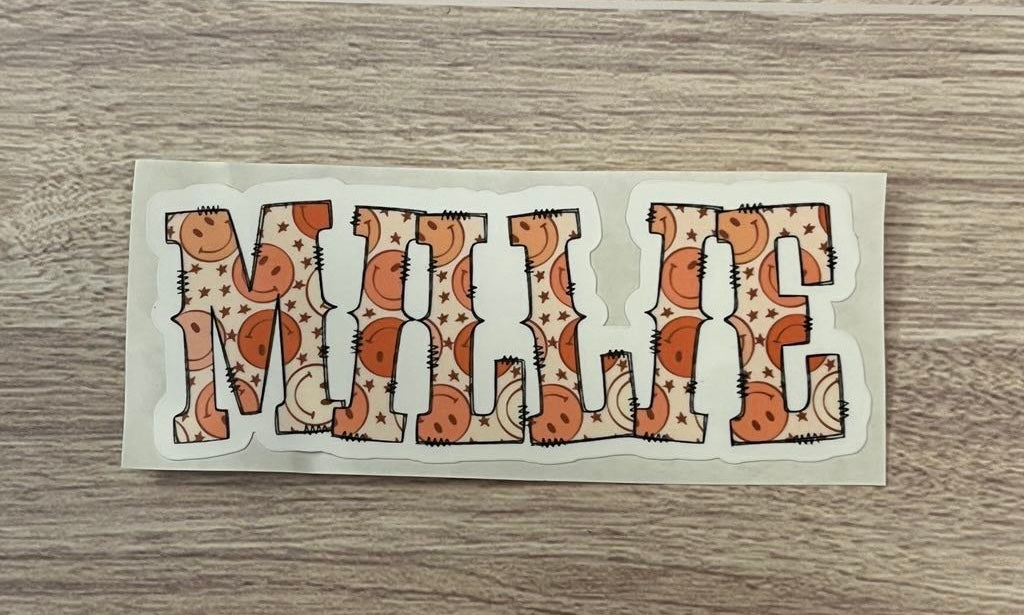 Retro Name Decal