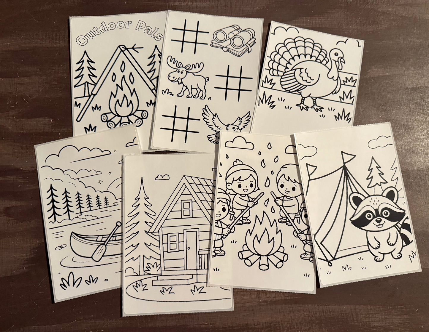 Outdoor Pals Coloring Sticker Pack | Party Favors