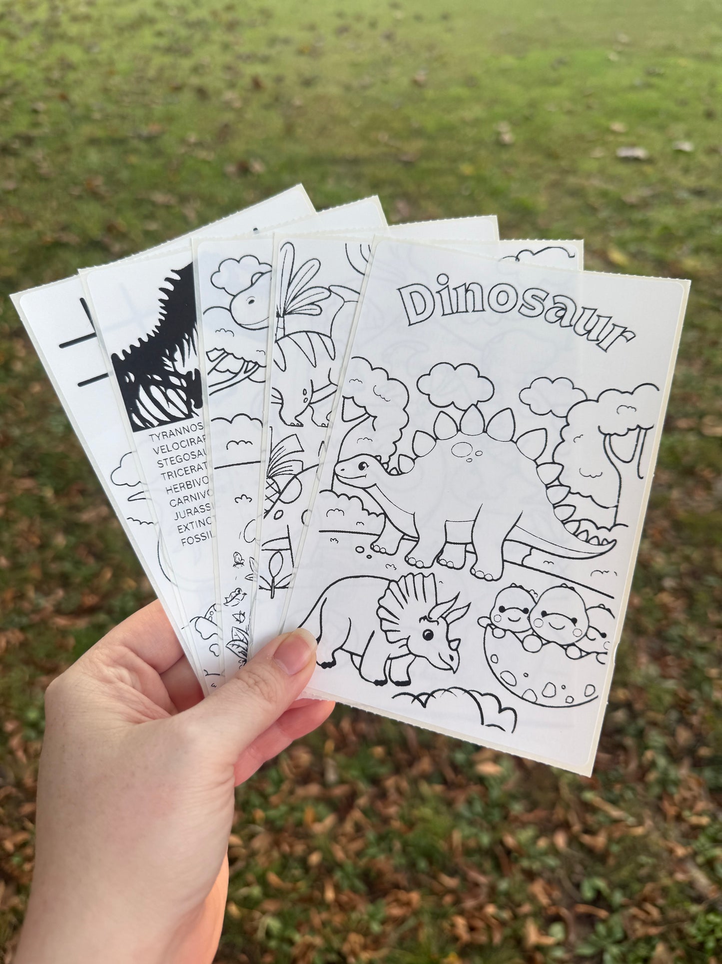 Dinosaur Coloring Sticker Pack