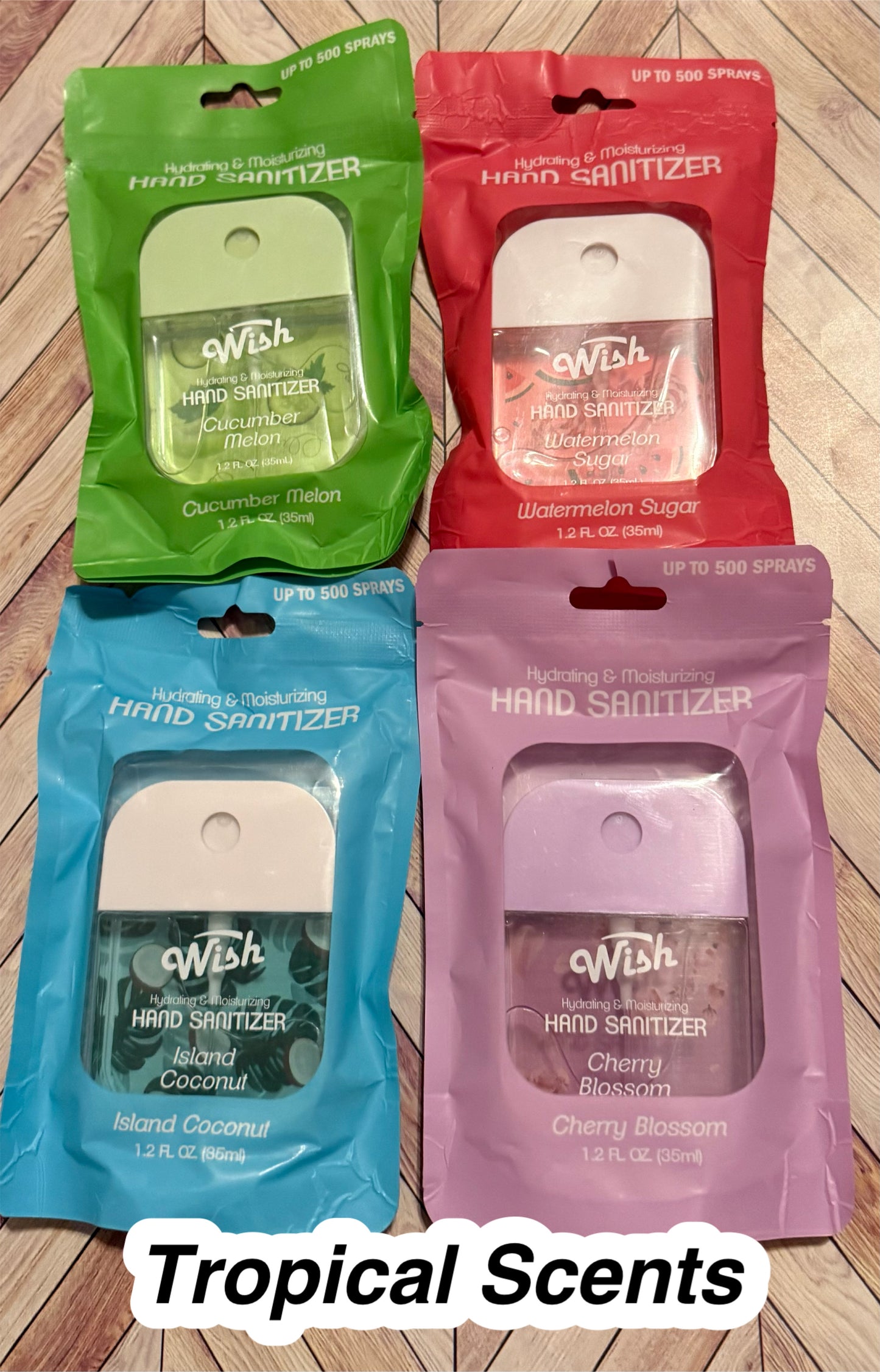 4 Pack Wish Sanitizers