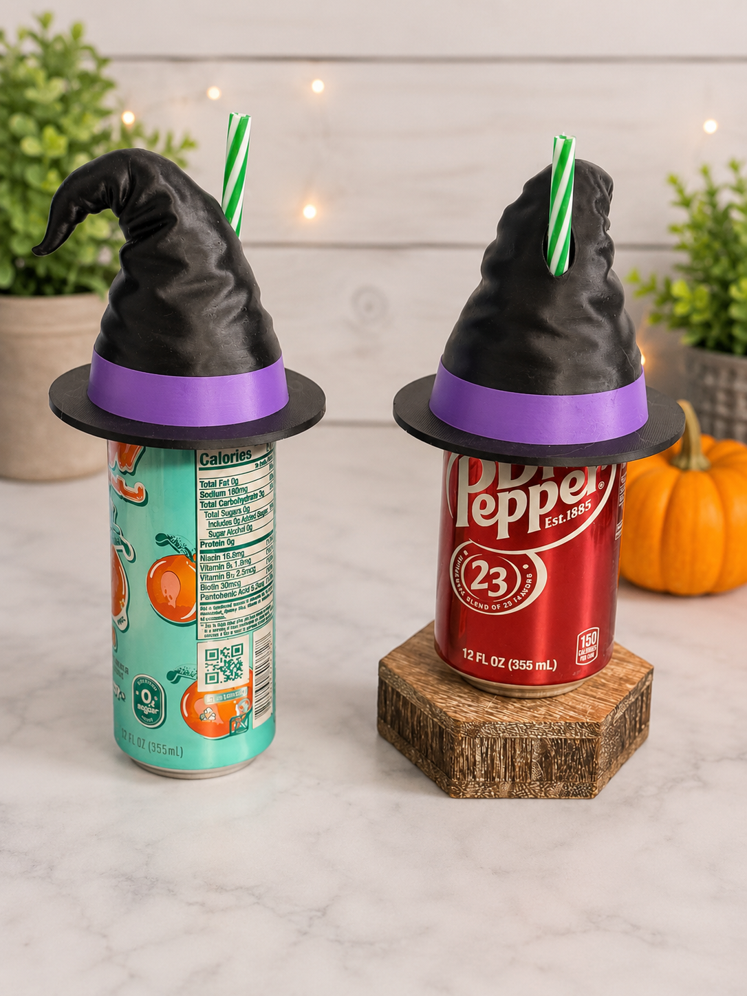 Witch Hat Soda Toppers | Straw and Soda NOT Included