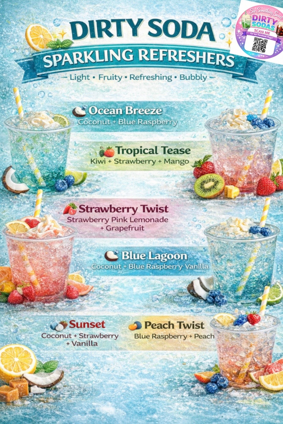 Dirty Soda Flavor Pouches | Just add to soda, Stir and Enjoy