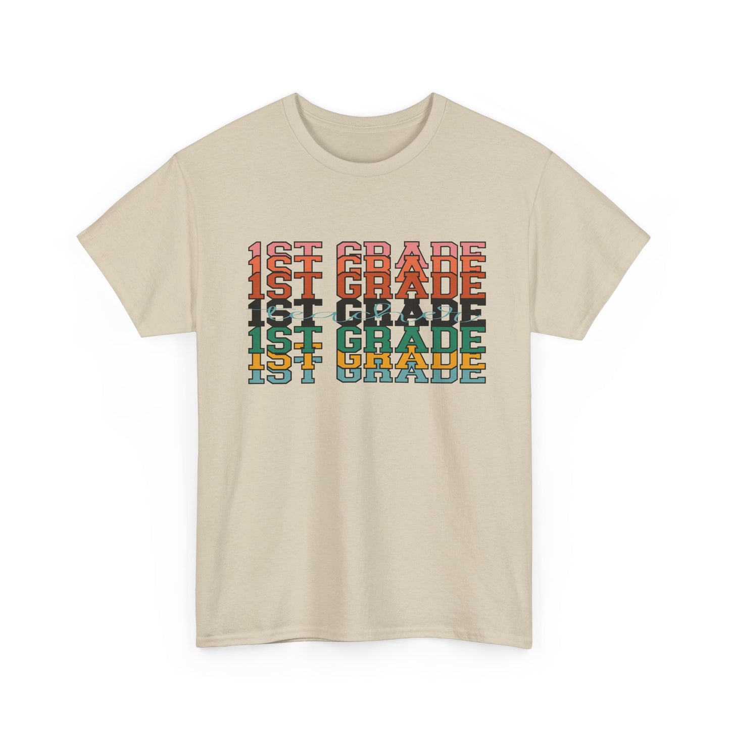 1st Grade Unisex Heavy Cotton Tee - Perfect for New School Year