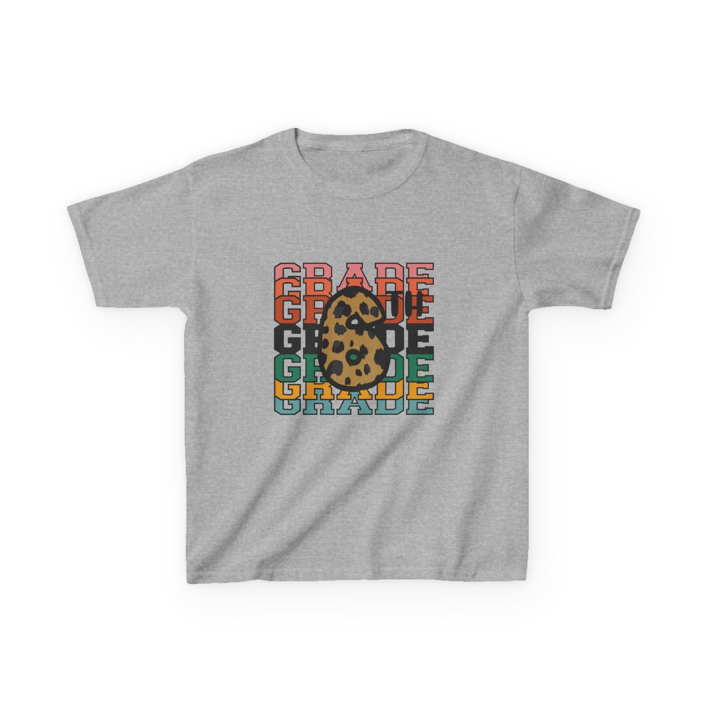 6th Grade Fun Animal Print Kids Heavy Cotton Tee - Perfect for Back to School & Play!