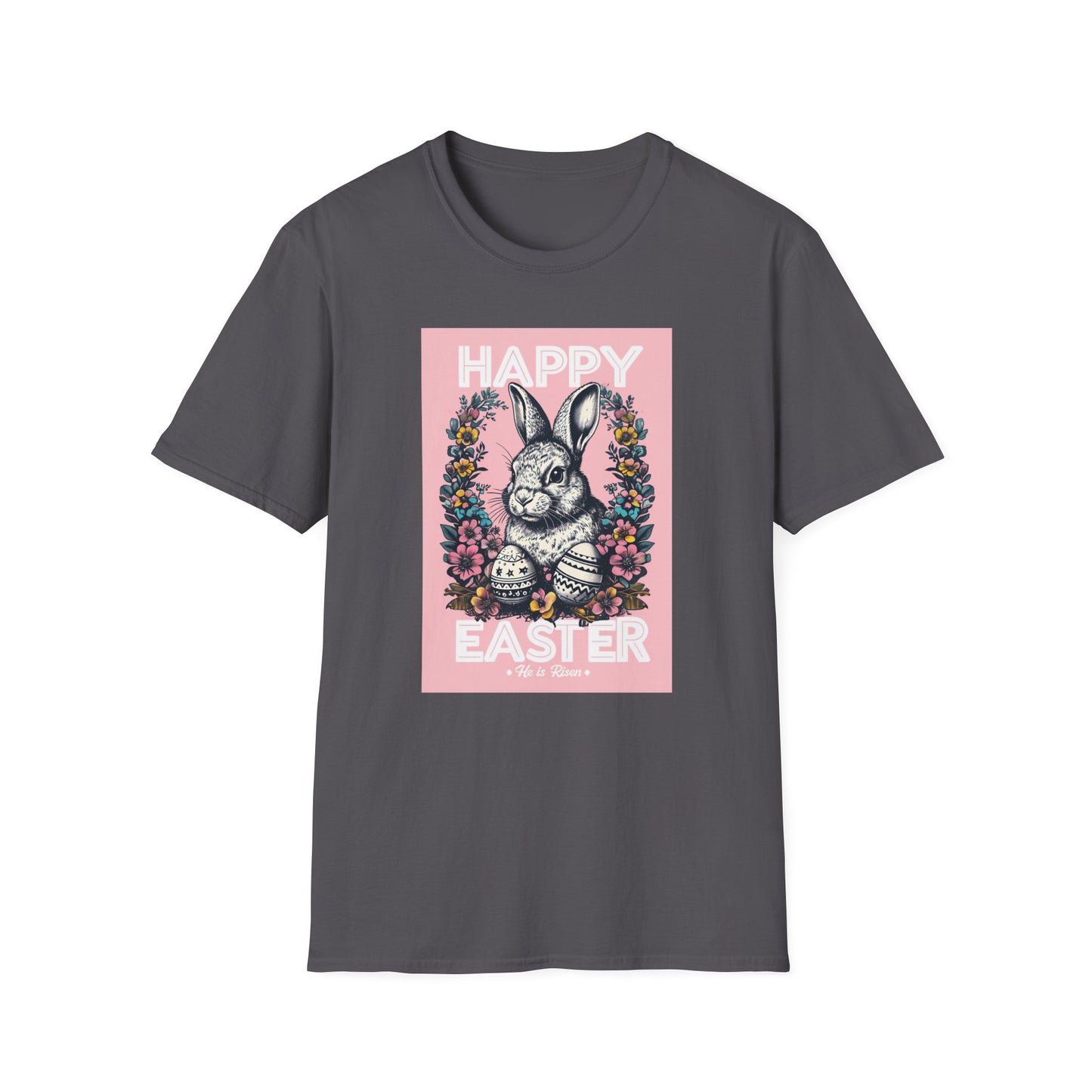Easter Bunny Unisex Softstyle T-Shirt - Happy Easter Graphic Tee