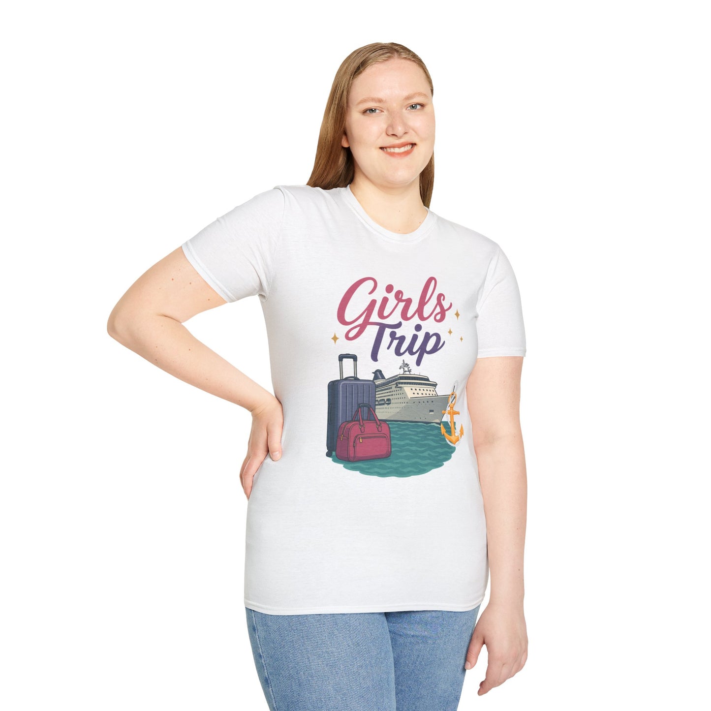 Girls Trip Unisex Softstyle T-Shirt - Perfect for Travel Enthusiasts