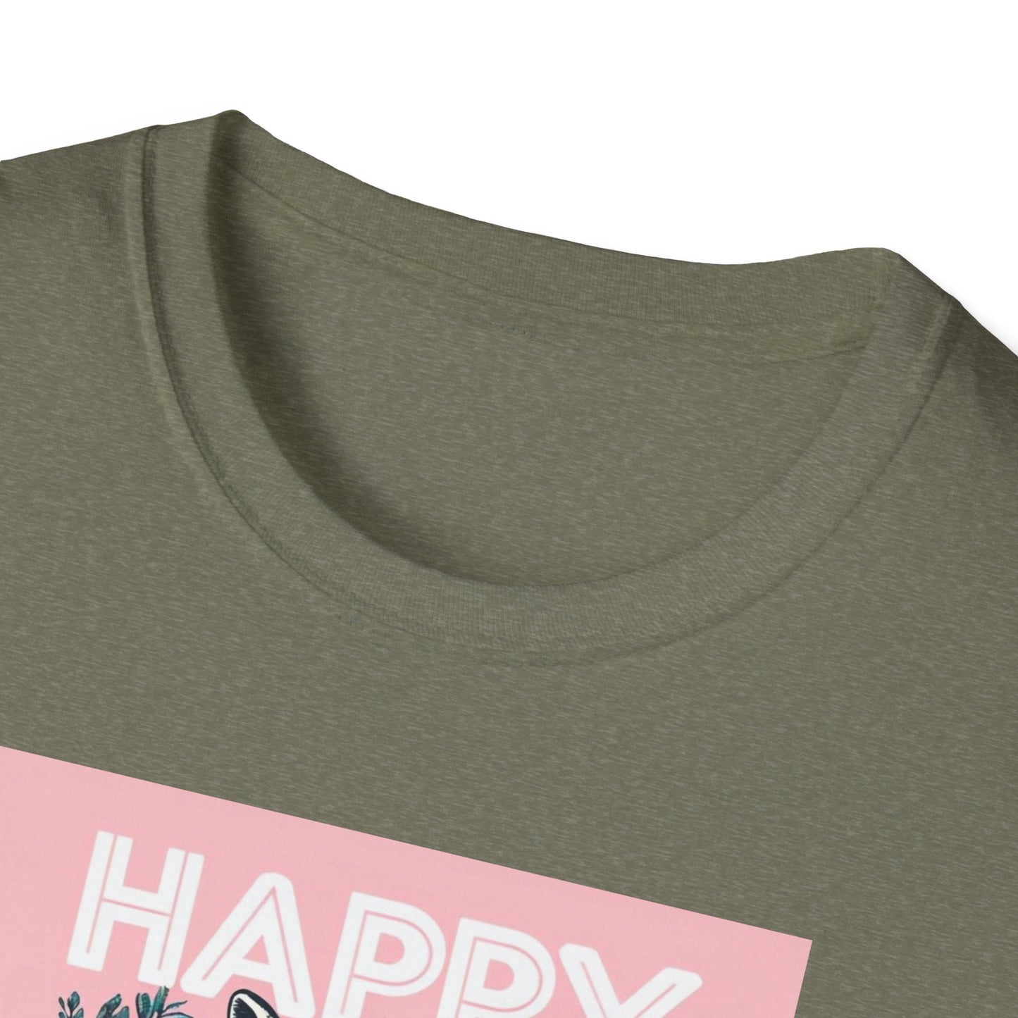 Easter Bunny Unisex Softstyle T-Shirt - Happy Easter Graphic Tee