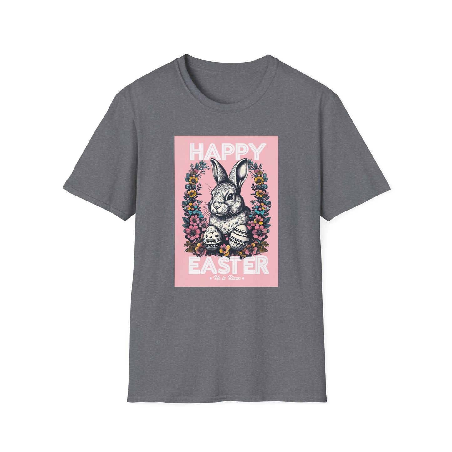 Easter Bunny Unisex Softstyle T-Shirt - Happy Easter Graphic Tee