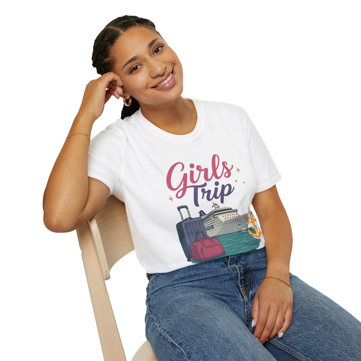 Girls Trip Unisex Softstyle T-Shirt - Perfect for Travel Enthusiasts