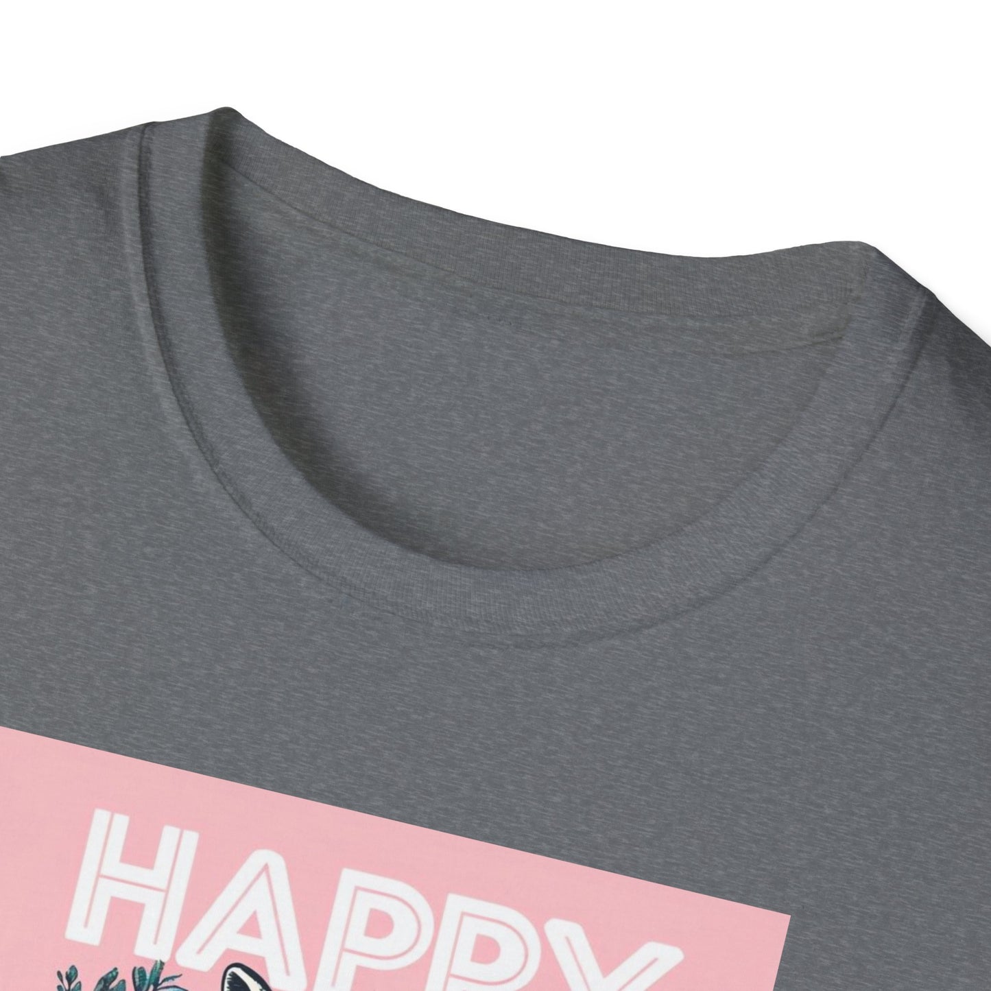 Easter Bunny Unisex Softstyle T-Shirt - Happy Easter Graphic Tee