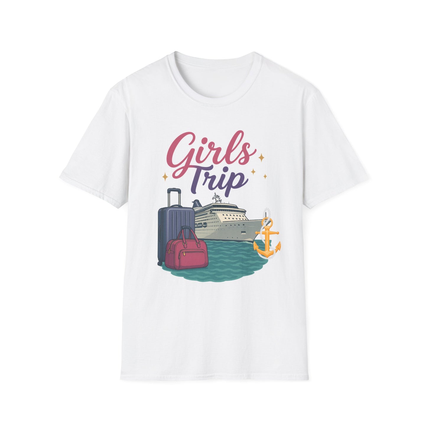 Girls Trip Unisex Softstyle T-Shirt - Perfect for Travel Enthusiasts