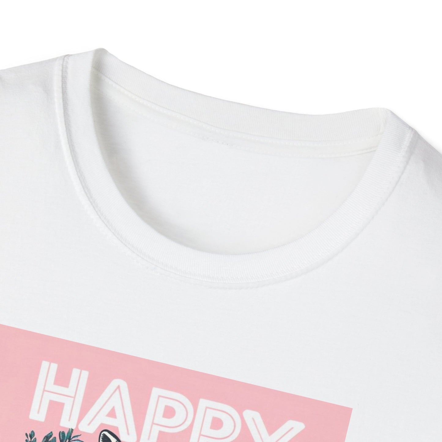 Easter Bunny Unisex Softstyle T-Shirt - Happy Easter Graphic Tee