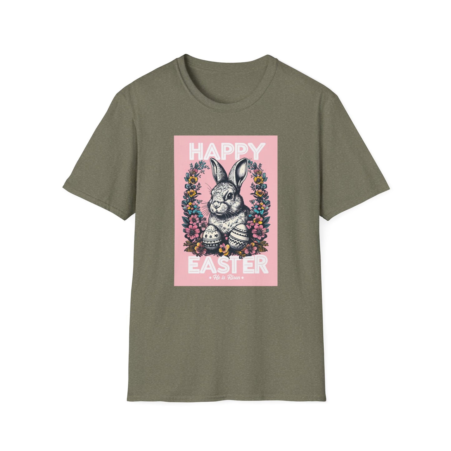 Easter Bunny Unisex Softstyle T-Shirt - Happy Easter Graphic Tee