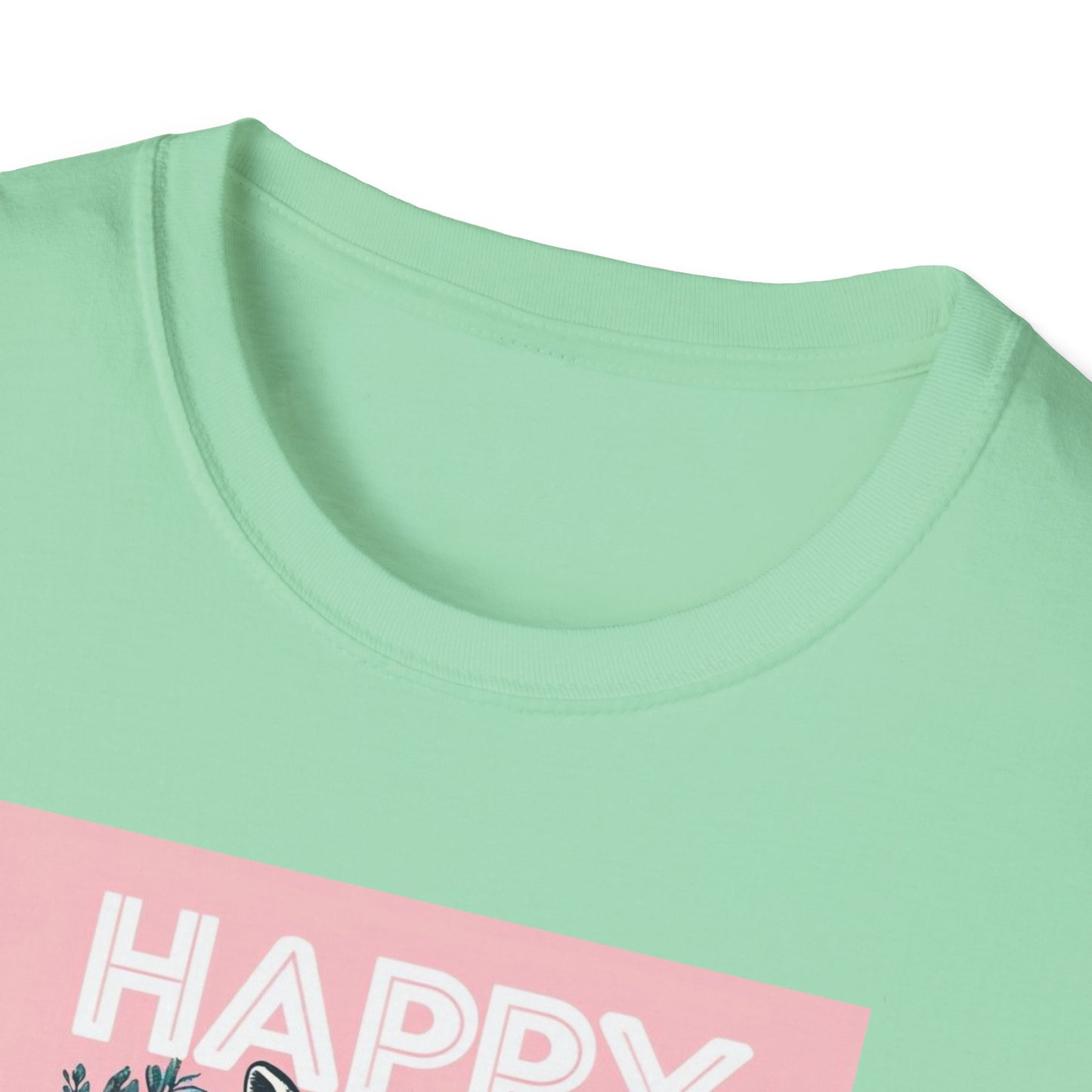 Easter Bunny Unisex Softstyle T-Shirt - Happy Easter Graphic Tee