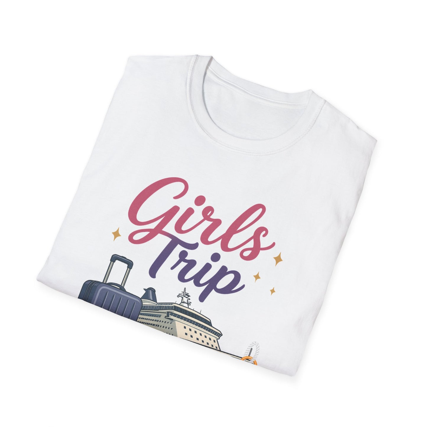 Girls Trip Unisex Softstyle T-Shirt - Perfect for Travel Enthusiasts