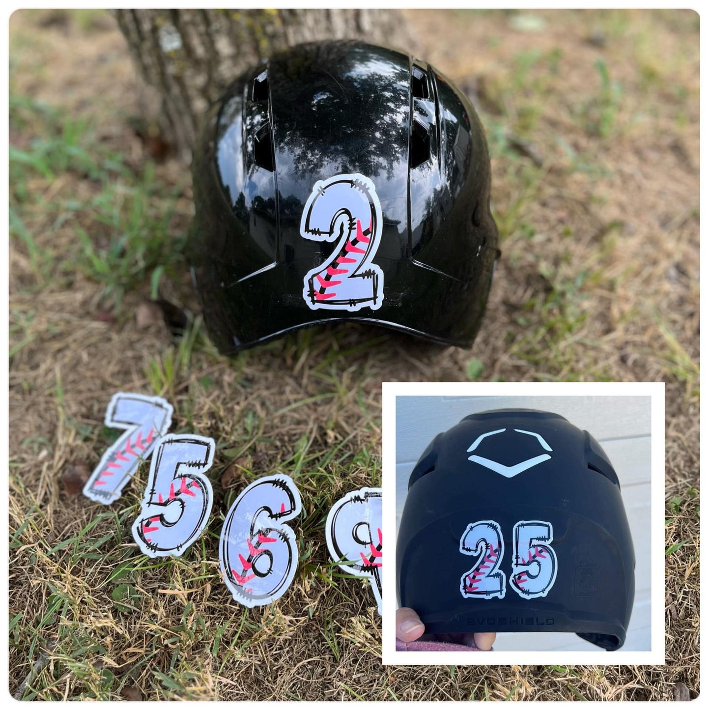 Baseball or Softball Customized Helmet Decal