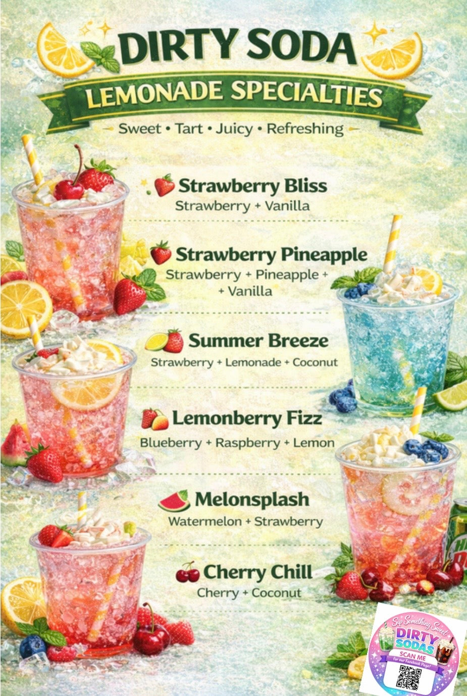 Dirty Soda Flavor Pouches | Just add to soda, Stir and Enjoy