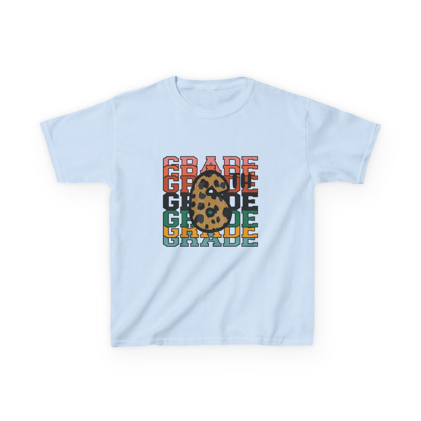 6th Grade Fun Animal Print Kids Heavy Cotton Tee - Perfect for Back to School & Play!