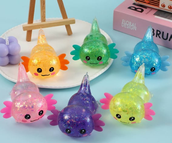 Stress Toys PREORDER | TAT up to 5 weeks | Pizza | Cake | Ice Cream | Jellyfish | Dumplings | Popsicle | Gum Drop | Cubes | Acolotl | Poop | Virus