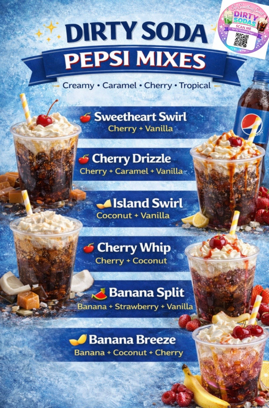 Dirty Soda Flavor Pouches | Just add to soda, Stir and Enjoy