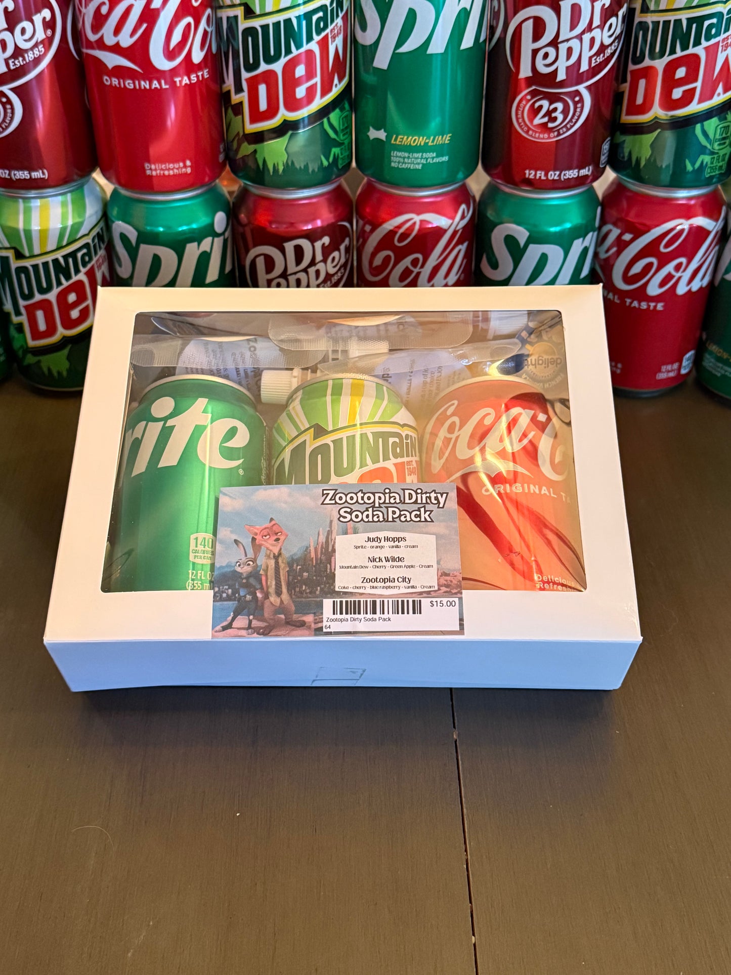 Zootopia themed Dirty Soda Pack - Pickup ONLY