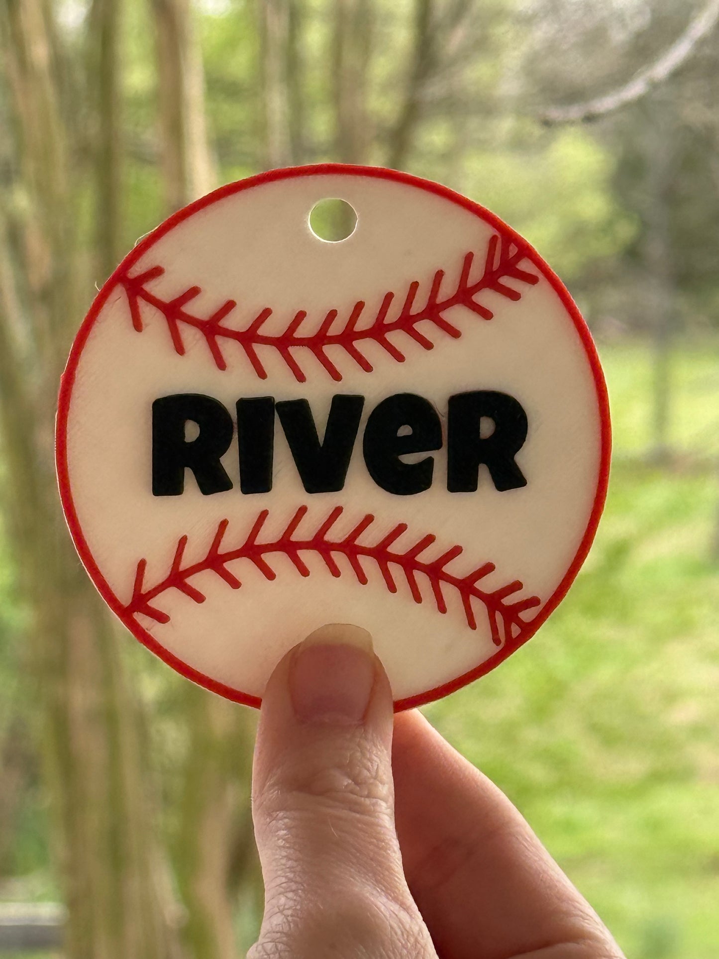 Sports Bag Tag | Baseball | Softball | Basketball | Soccer | Football | Cheer | Golf | Bow | Personalized with Name