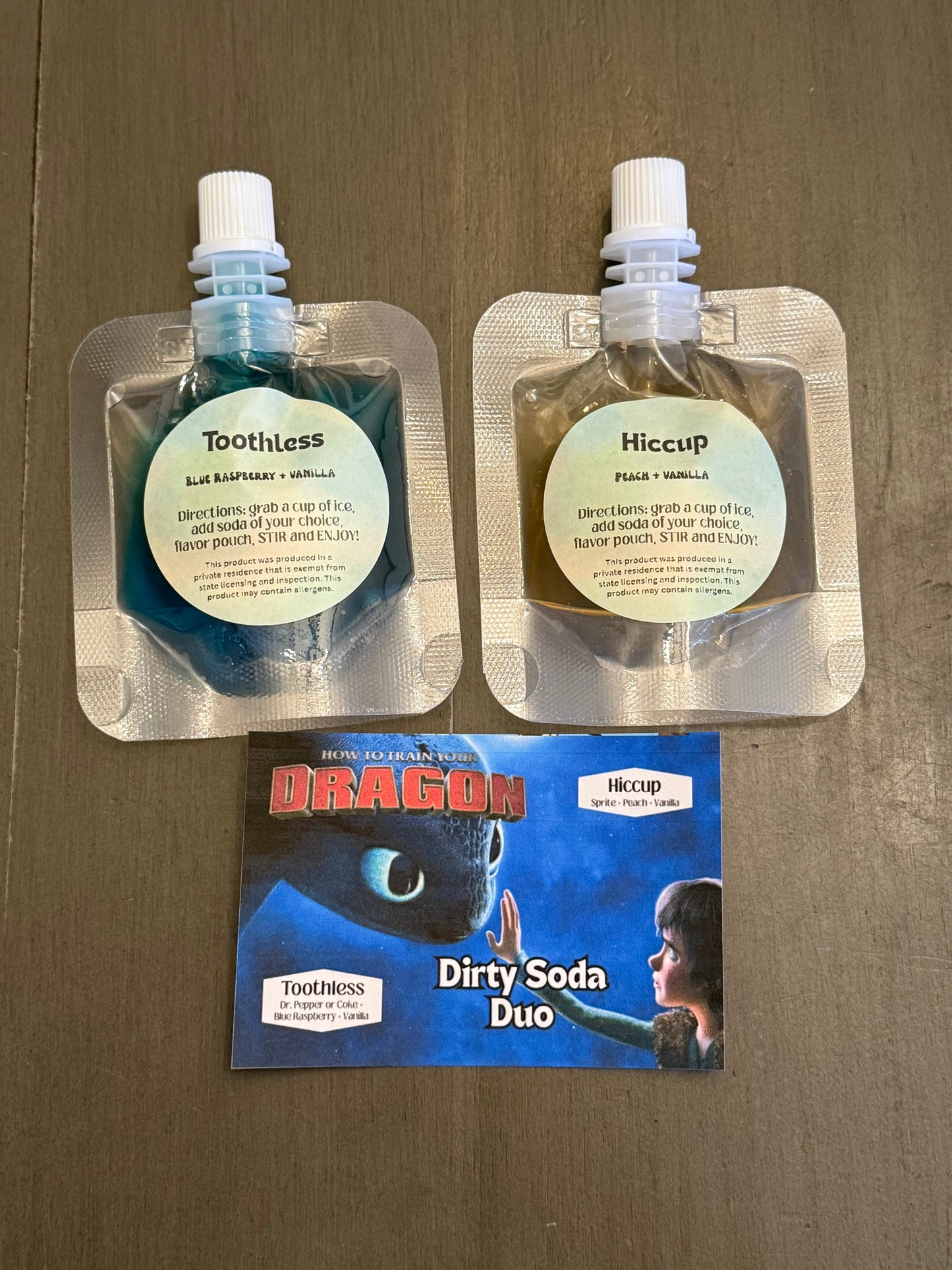 Movie Inspired Dirty Soda Pouches