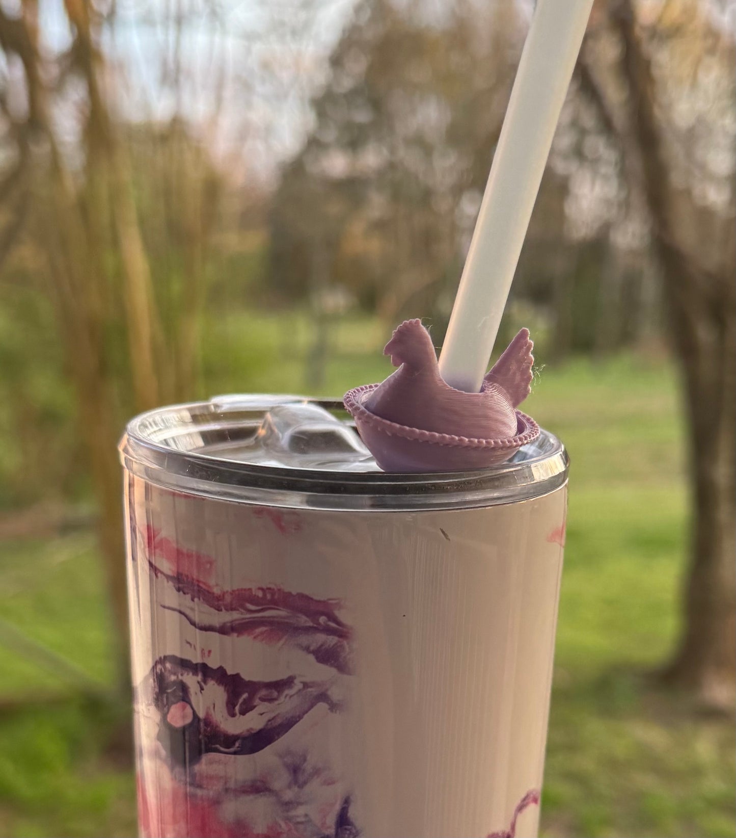 Laying Hen Straw Topper, Keychain, or Magnets