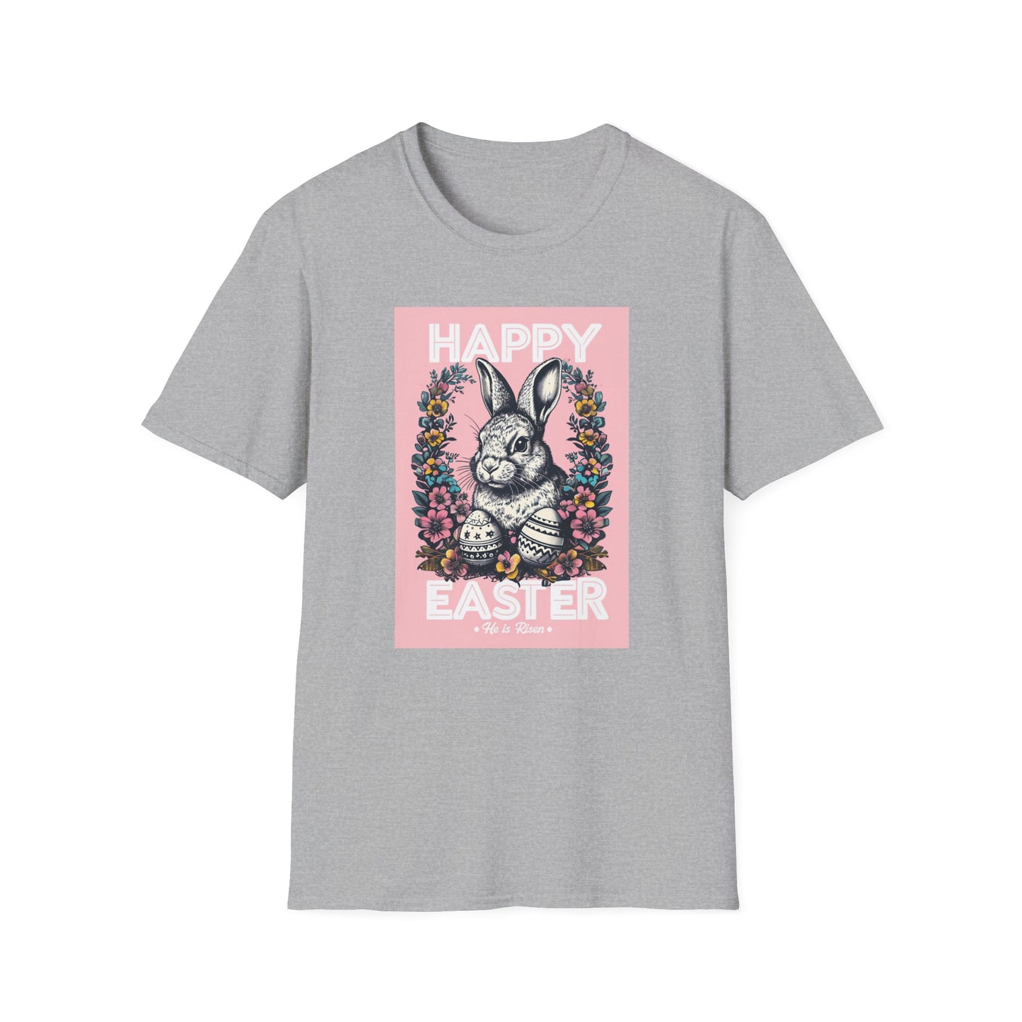 Easter Bunny Unisex Softstyle T-Shirt - Happy Easter Graphic Tee