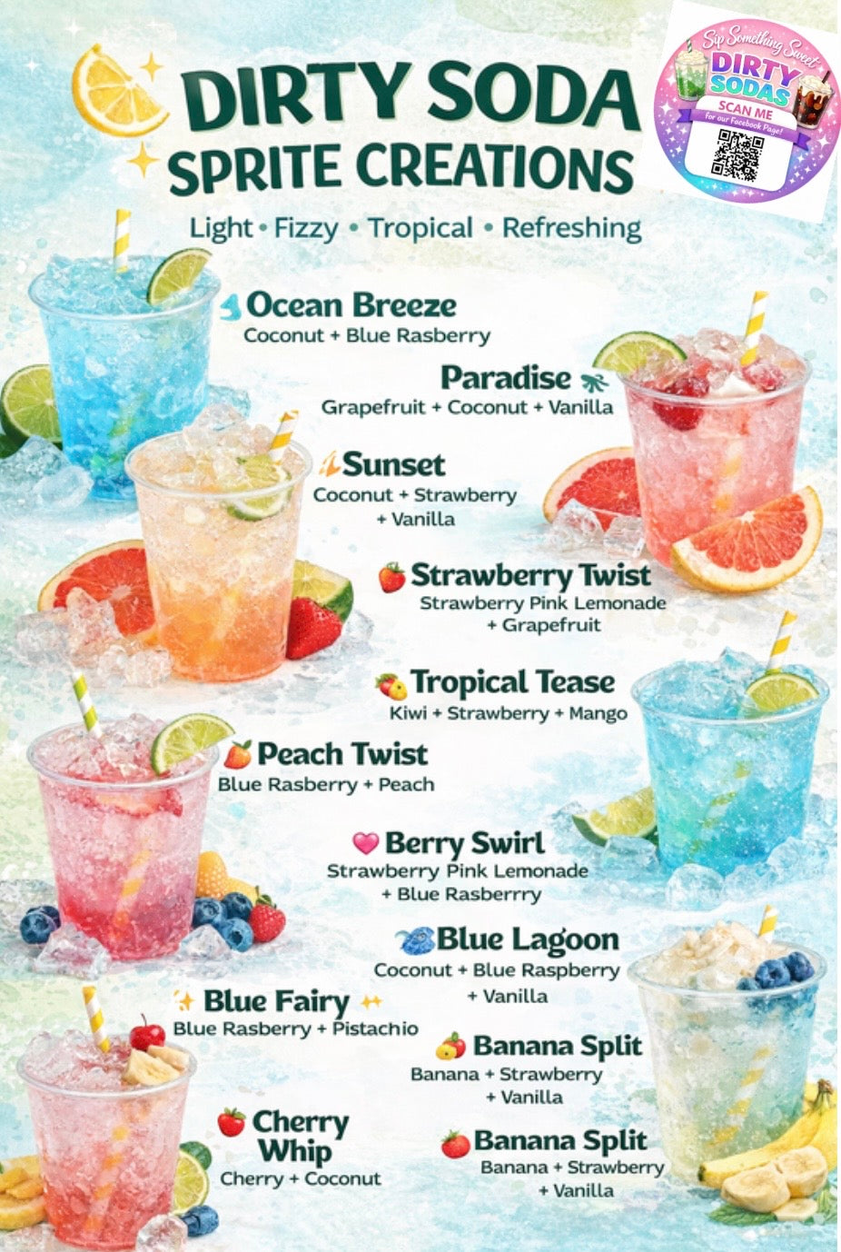Dirty Soda Flavor Pouches | Just add to soda, Stir and Enjoy