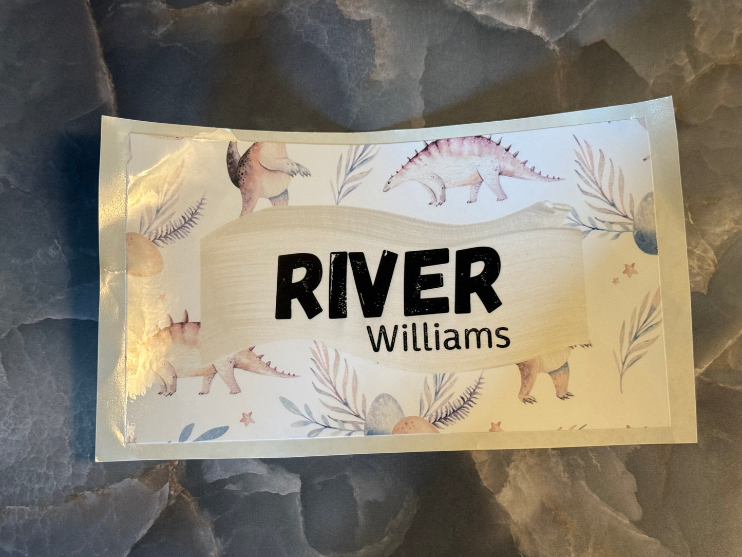 School Theme Customized Pencil Box STICKER ONLY