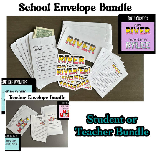 School Envelope Bundle