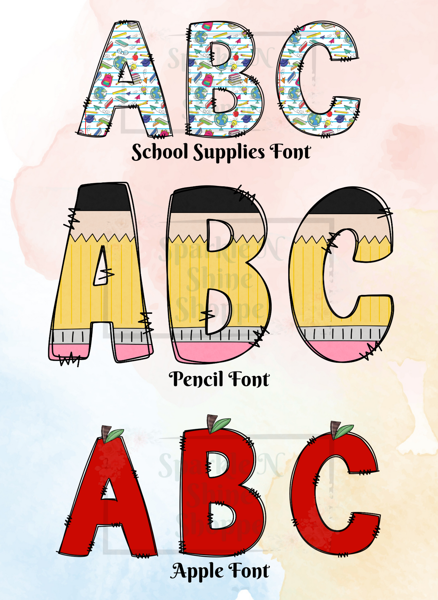School Theme Customized Pencil Box
