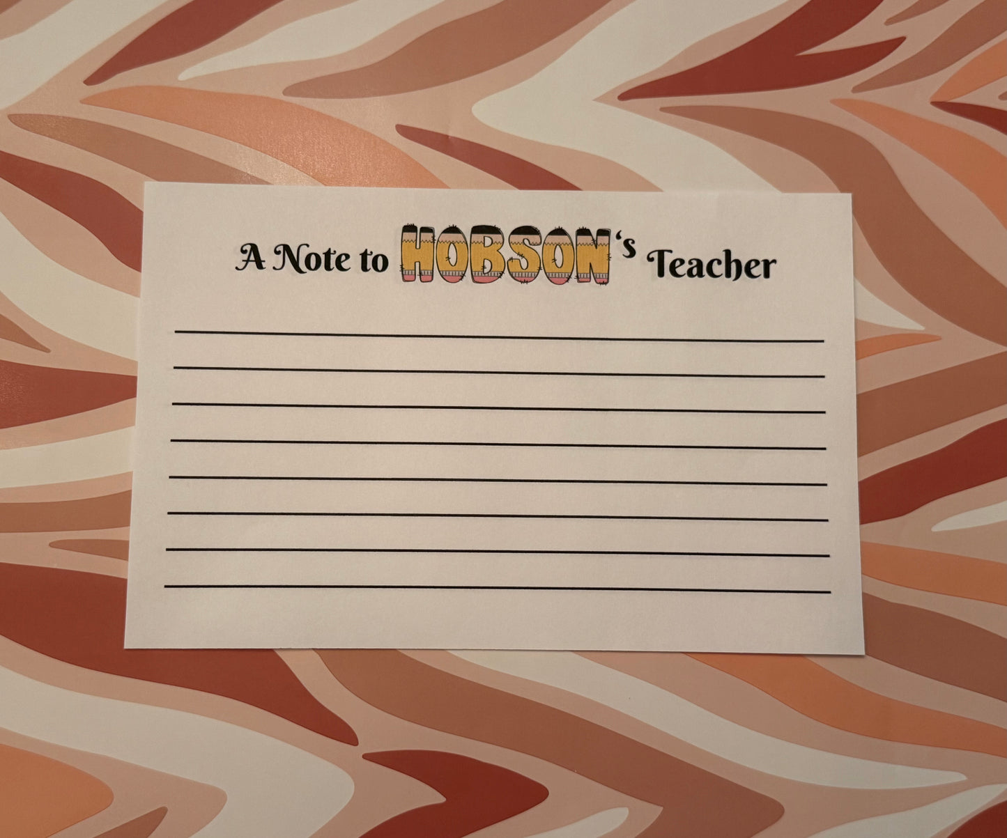 Back to School Personalized Envelopes AND Note