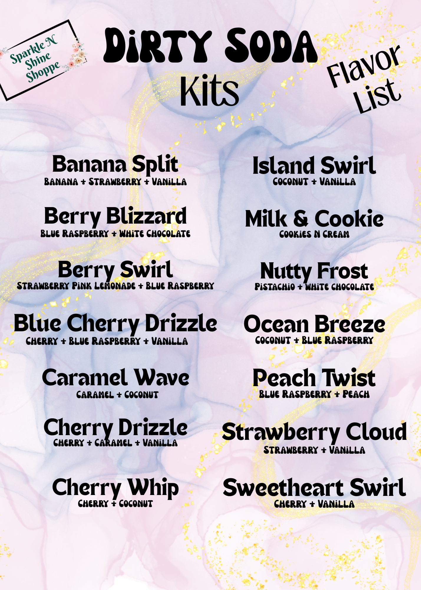 Make Your Own Dirty Soda Kit