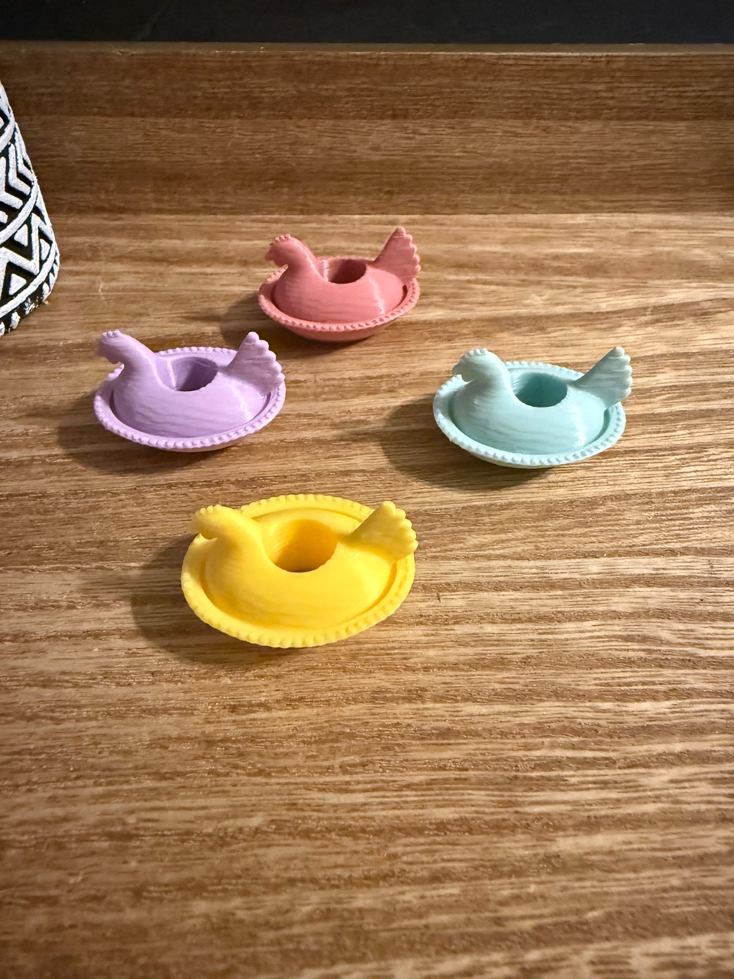 Laying Hen Straw Topper, Keychain, or Magnets