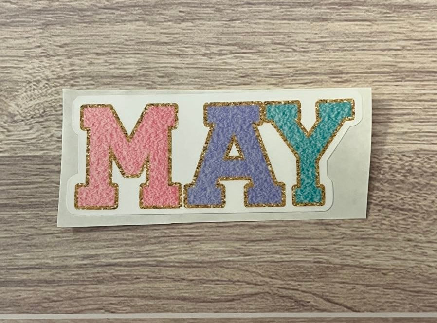 Chenille Name Decal