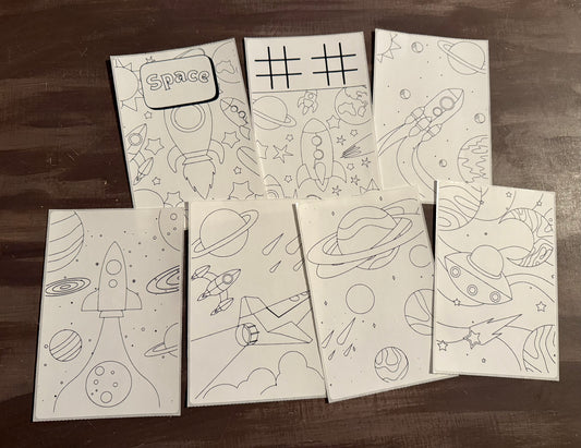 Space Coloring Sticker Pack | Party Favors