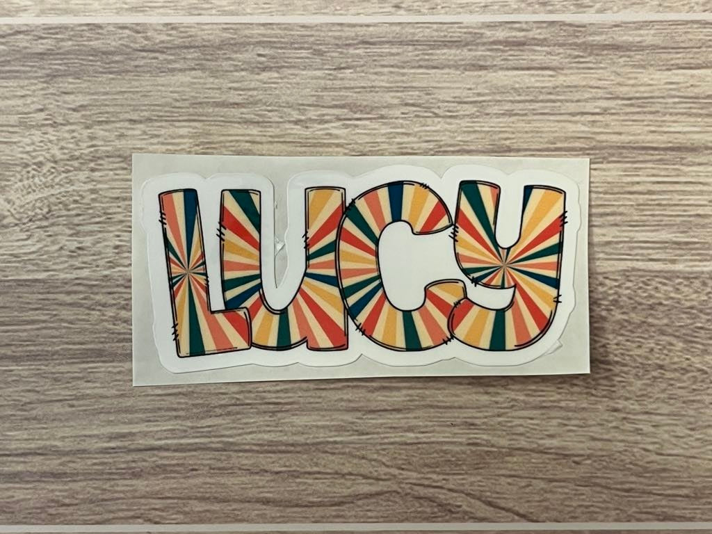 Retro Name Decal