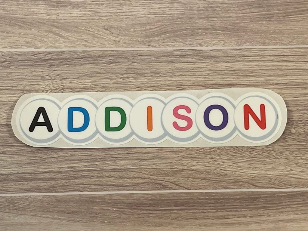Bead Name Decal
