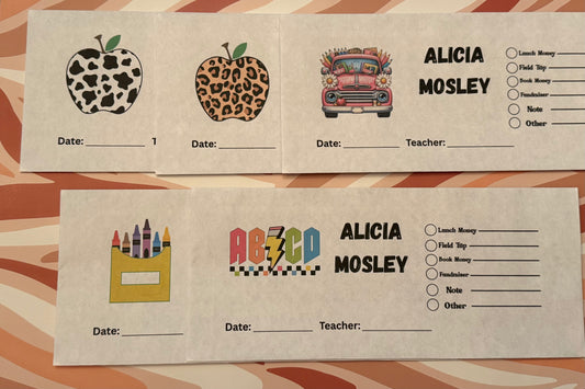 Holiday Themed Personalized Envelopes