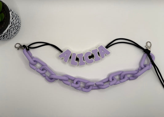 Name and Chain Bag Charms