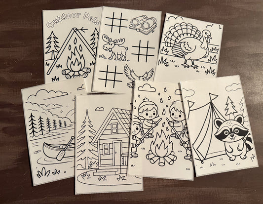 Outdoor Pals Coloring Sticker Pack | Party Favors