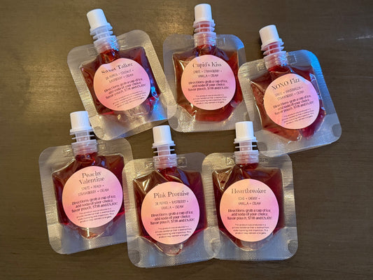 Valentine Themed Dirty Soda Pouches