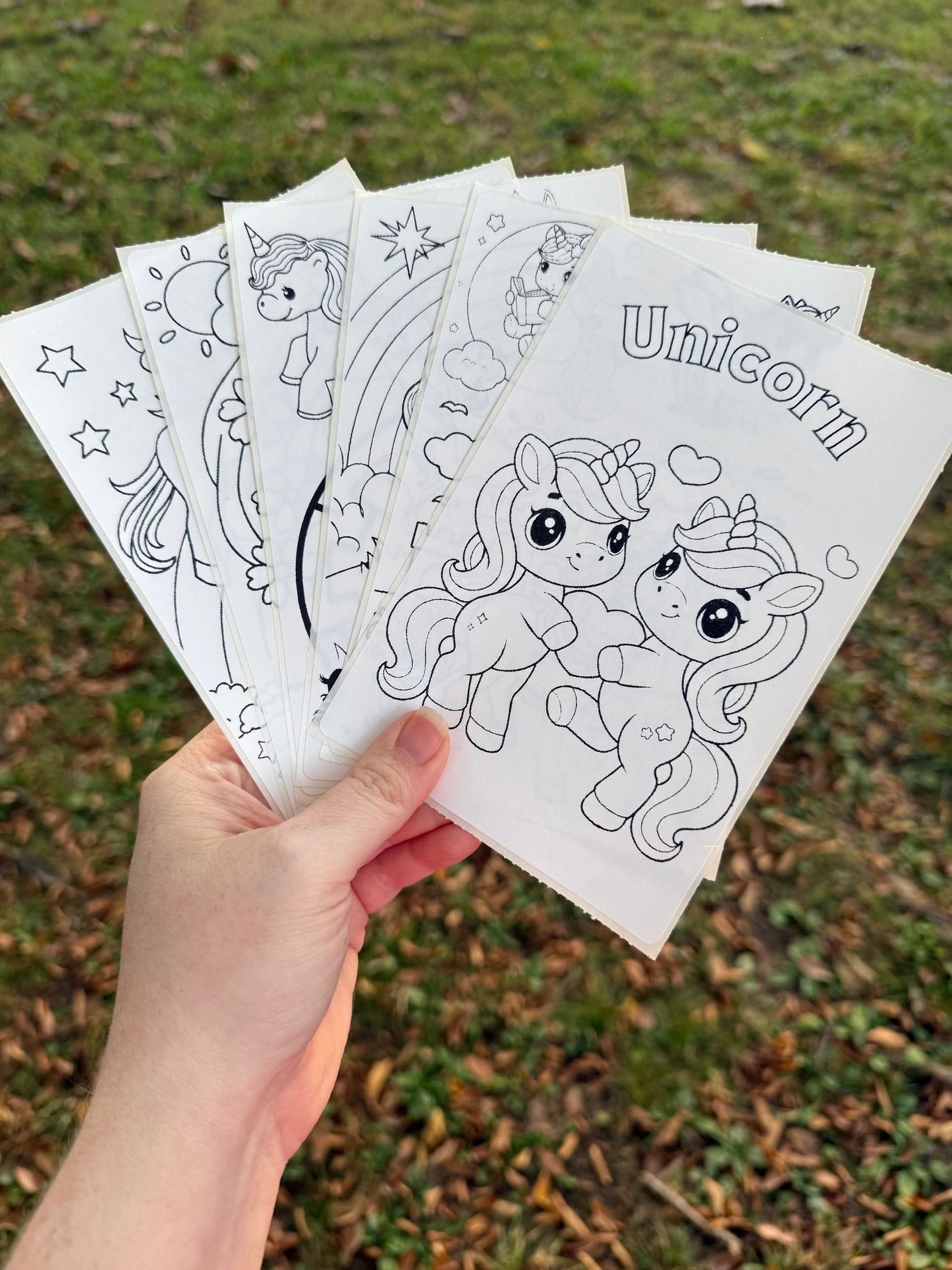 Unicorn Coloring Sticker Pack