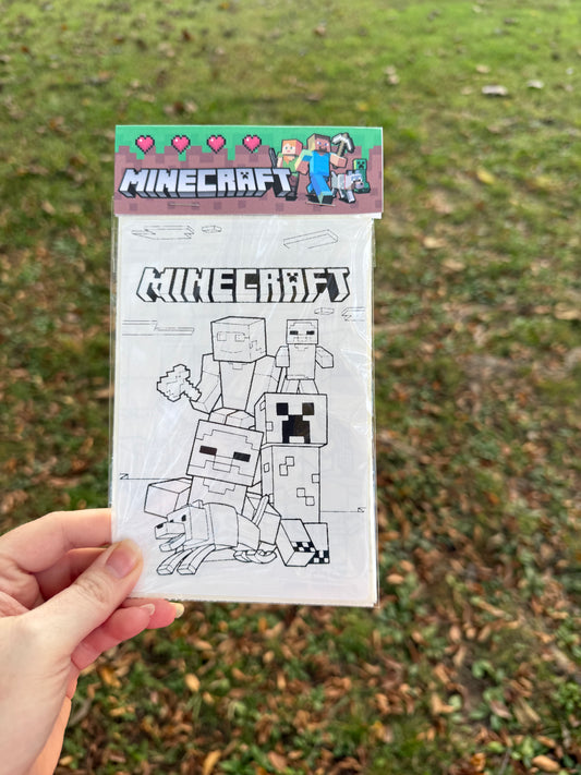 Minecraft Coloring Sticker Pack